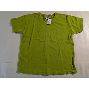 Chico's Design Fresh Lime Short Sleeve T-Shirt 100% Cotton Size 3